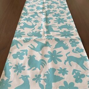 Pottery Barn Table Runner Mexican Animal Print